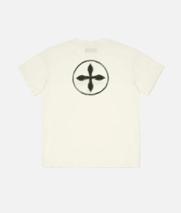Smfk Compass Cross Vintage Oversize T-Shirt White