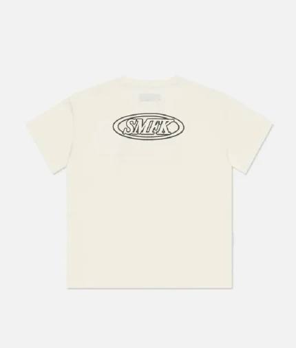 Smfk Oversized Model Vintage T-Shirt White