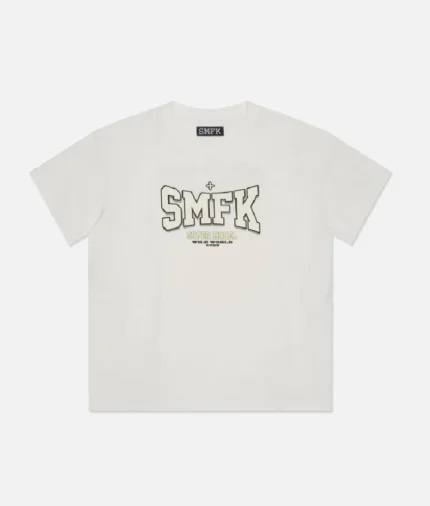 Smfk Oversized Model White T-Shirt