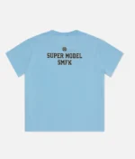 Smfk Oversized Super Model Blue T-Shirt