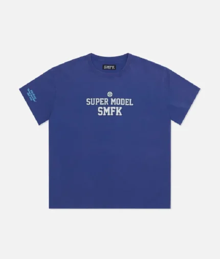 Smfk Oversized Super Model Navy T-Shirt